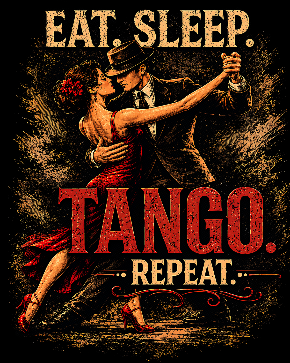 Eat. Sleep. Tango. Repeat - Premium Tee