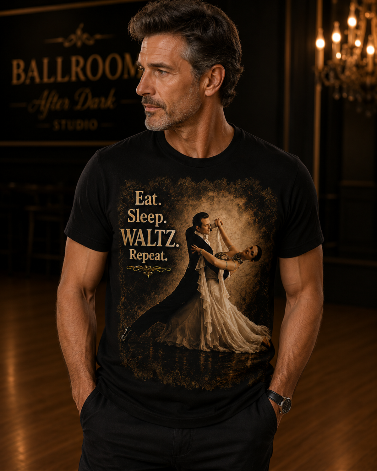 Eat. Sleep. Waltz. Repeat - Premium Tee
