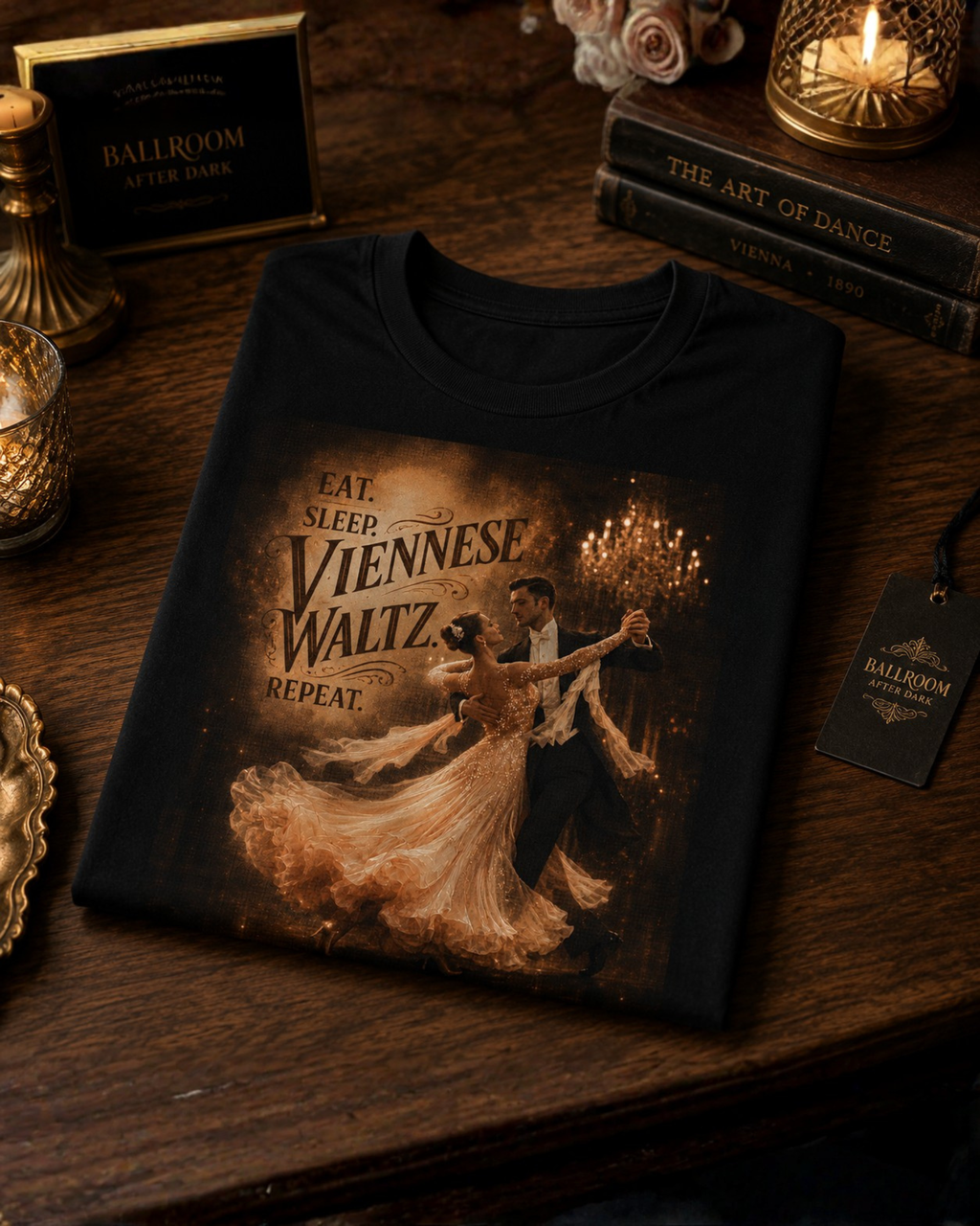 Eat. Sleep. Viennese Waltz. Repeat - Premium Tee