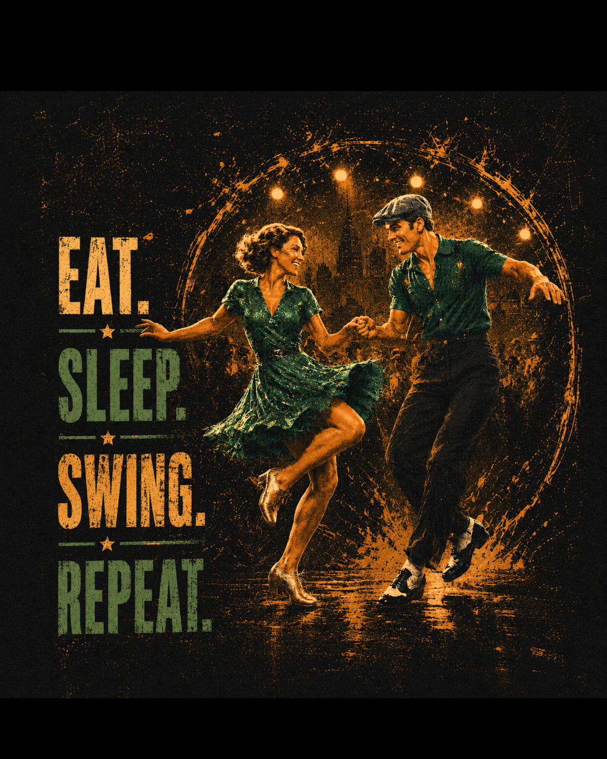 Eat. Sleep. Swing. Repeat. - Premium Tee