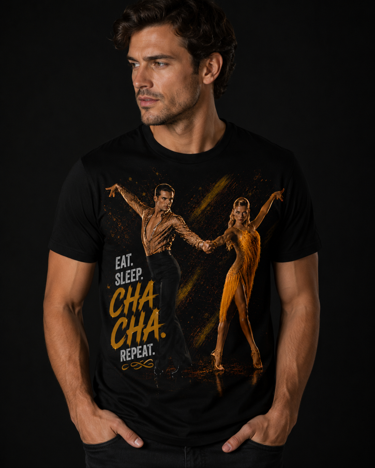 Eat. Sleep. Cha Cha. Repeat - Premium Tee