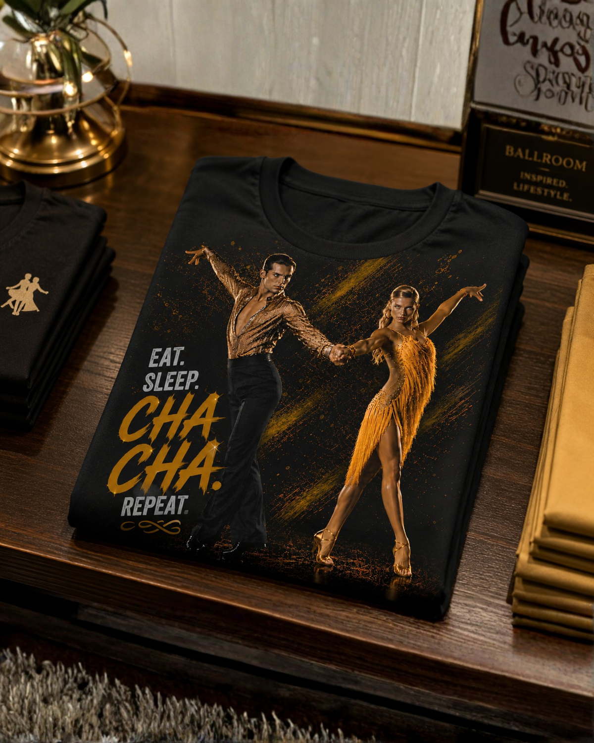 Eat. Sleep. Cha Cha. Repeat - Premium Tee